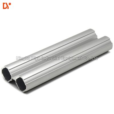 China SUS Aluminium Lean Tube DY28-05A Industrial Round Profile OD 28mm Grit Blast Surface for sale