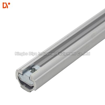 China Anodizing Od28mm Thinckness 1.7mm T Slot Aluminum Frame for sale