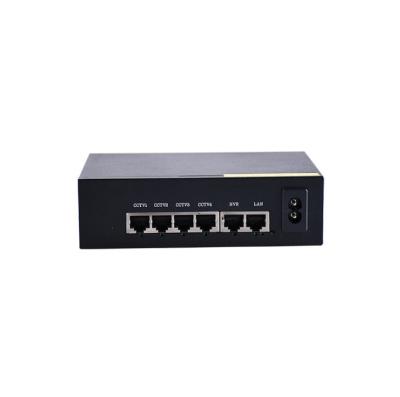 China Black POE Factory Sales Shell Home 65W Power 6*10/100Mbps Ethernet Port Switch With 4 Poe Port Switch for sale