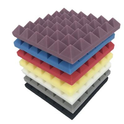 China Highly Efficient Sound Absorption Manufacturer Production Pyramid Shape Acoustic Foam Fireproof Panels For Studio for sale