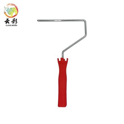 China Painting Paint Tools 4 Inch Cover With Red Handle Mini Paint Roller Frame for sale