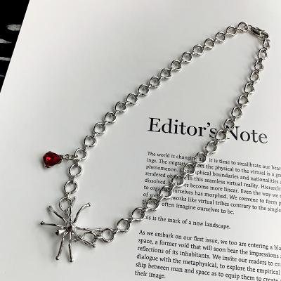 China Lead Free Nickel Free Spider Hip Hop Chain Stainless Steel Necklace Accessories Pendant Women Fashion Jewelry for sale