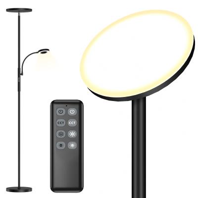 China Remote Ready To Board Modern Living Room Memory Function Reading Lamp Arm Adjustable Stepless Dimming Floor Lamp Modern for sale