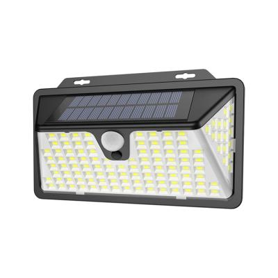 China Warehouse 2021 New Products Outdoor Solar Wall Light 6000K 128 LED Solar Light for sale