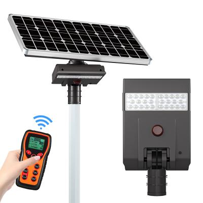 China ROAD Ip65 outdoor all in one 30W solar street light replace up to 300W integrated led solar street light CCT 4000K 5000K for sale