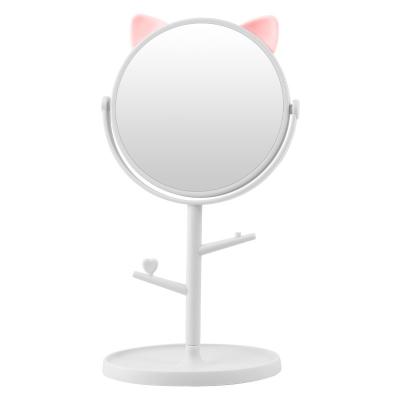 China Factory Price Custom Mirrored Round Vanity Table Student Small Mirrors Makeup for sale