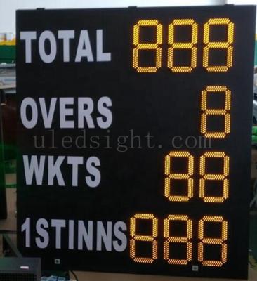 China Cricket Scoring 9 Digits LED Cricket Scoreboard Wireless Remote Control for sale