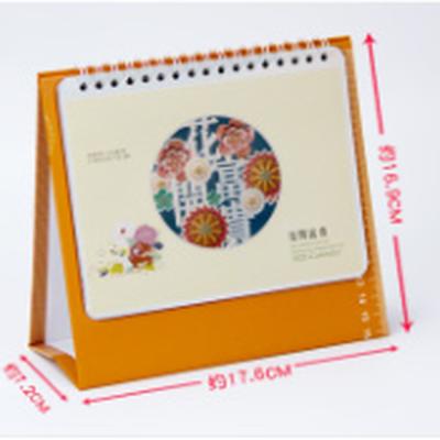 China Wholesale Custom Table Calendar OEM Wire-O Binding Desk Calendar Board Core Art Paper Spiral Notebook Calendar Wholesale for sale