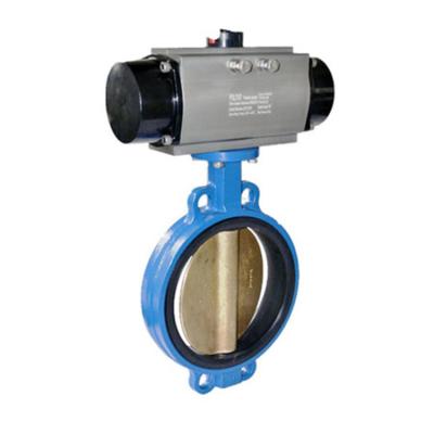 China Cast Iron General Wafer 4 Inch Pneumatic Butterfly Valve for sale