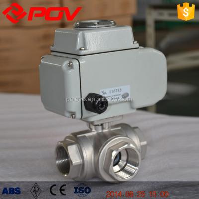 China General Regulaion Type Three Way Electric Ball Valve for sale