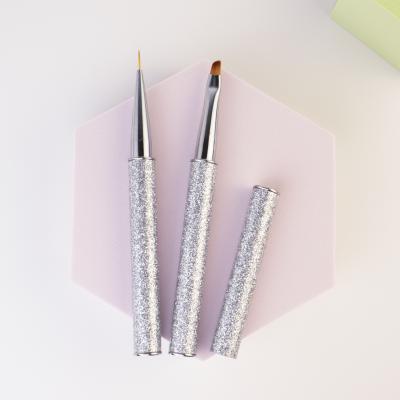 China NAIL 2021 Factory Customized Gel Nail Art Oval 3D Brush Acrylic Nail Art Brush Set for sale