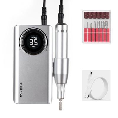 China Nail Art Electric Manicure Nail Art Beauty New Portable Rechargeable Nail Drill for sale