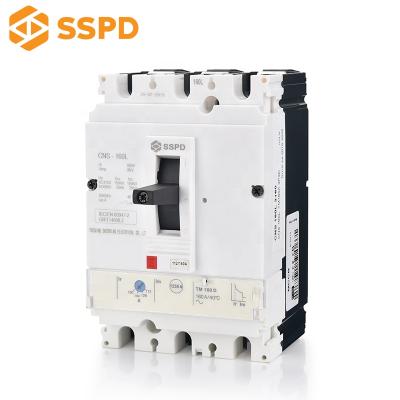 China CNS 160A 3P MCCB Molded Case Circuit Breaker For 36kA Low Voltage Distribution System for sale