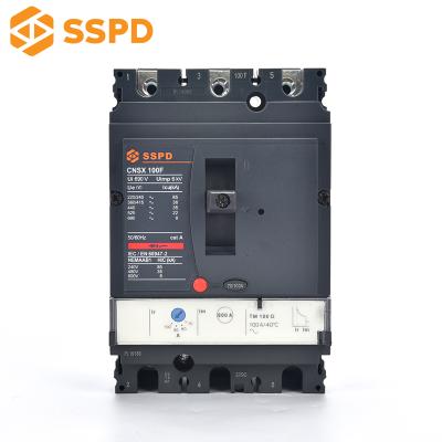 China Perfect PA66/PC MCCB CNSX 100A 3P Electrical Molded Case Circuit Breaker for sale