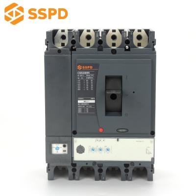 China Low Voltage CNSX Series 4phase mccb 400 Amp Molded Case Circuit Breaker CNSX400 4P for sale