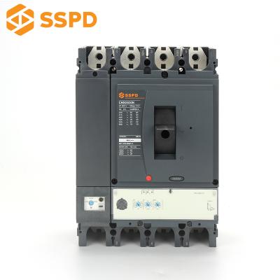 China PC SSPD low voltage mccb , manufacturer for DC electrical mccb CNSX 630A 4P mccb for sale