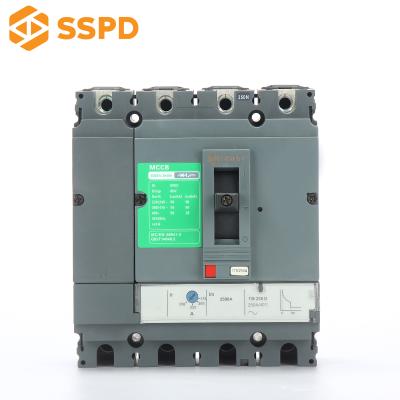 China PA66/PC Safty Breaker CNSV 250amp 4P MCCB with Shunt Travel Coil Thermal Cirucit Breaker for Industry Use for sale