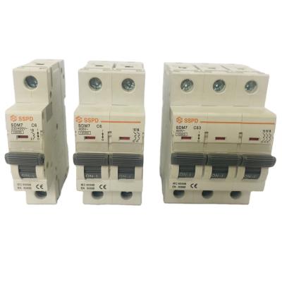 China Low price promotion short circuit and overload protection China supplier SDM7 10KA MCB breaker 1p 2p 3p 4p for sale