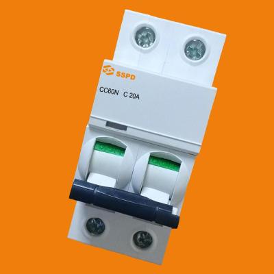 China Miniature circuit breaker MCB iC60N iC65N C60N C65N iC60 iC65 C60 C65 2P 4.5KA/6KA/10KA for sale