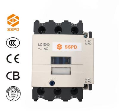 China 220V LC1D40 3 Phase AC Contactor , SSPD Electric AC Contactor Manufacturer% LC1-D40 Online Buying for sale