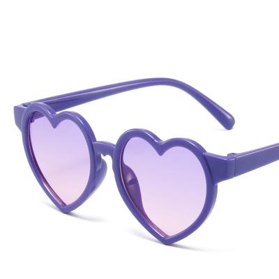 China Heart Shades Flower Heart Baby Flexible Polarized UV Sunglasses for sale