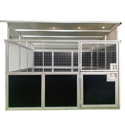 China Farms Size Quality HDPE Horse Stalls Horse Stables Temporary Stables Coating Single Stable for sale