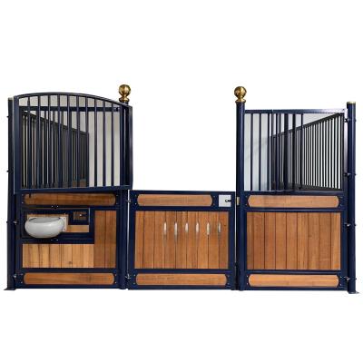 China Prefab Farms Horse Stable With Cheap Durable Multifunctional Sliding Door Stable Gate for sale