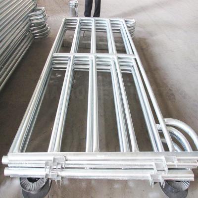 China Farms Customized Heavy Duty Galvanized Steel Tube Cattle Horse Fence Panels For Cattle Corral Horse Round Pen for sale