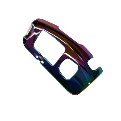 China Aluminum Rainbow PVD Color Plating Precision Casting CNC Machining Stainless Steel Car Key Cover Frame for sale