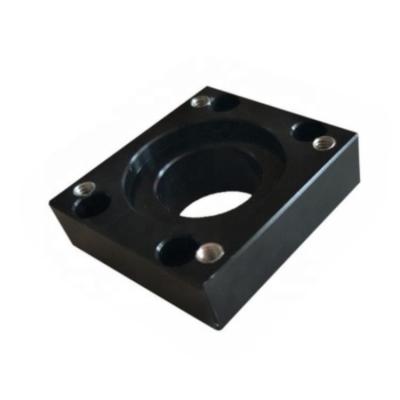 China OEM ODM CNC Aluminum Block Precision Black Powder Coating Machining Drilling Milling Service for sale