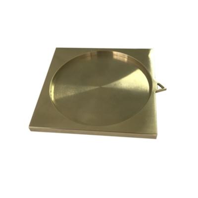 China CNC Bronze Precision Hotel Aluminum Appliance Base Mechanical Processing Brass Electroplating Milling Machining Brass Part for sale