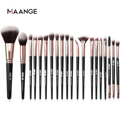 China New Design 20pcs Long Lasting Makeup Brushes Kits Private Label Makeup Cosmetic Black Brush Set for sale