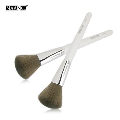 China Hair MAANGE 2pcs Vegan Soft Makeup Brushes Gray Flat Blush Face Powder Base Brushes Professional Single Makeup Brush Custom Logo for sale