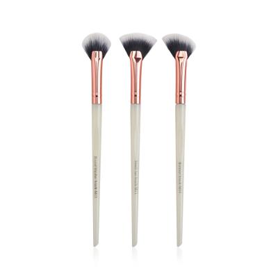 China Wholesale 3pcs Fan Smudge Brush Maange Brushes Makeup Sets Makeup Brush Professional Private Label for sale