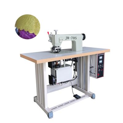 China Garment Shops New Butterfly Manual Long Life Ultrasonic Lace Fabric Sewing Machine For Non Wovens for sale