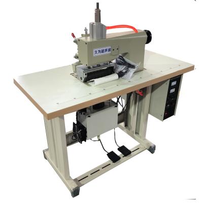 China Garment Shops Good Price 200mm Ultrasonic Lace Embossing Seam Cutting Machine Factory Directly for sale