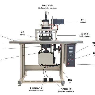 China Garment Shops New Arrival 200mm Fabric Sewing Machine Ultrasonic Sealed Lace Machine for sale