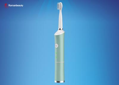 China IPX7 Waterproof Electric Toothbrush Easy Replaceable Battery Green Color for sale