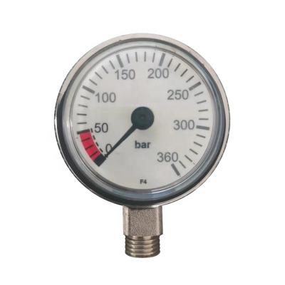 China Stainless steel case pressure gauge for scuba diving for sale