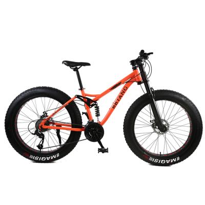 China Steel full suspension 26 inch fat tire mountain bike/20x4.0 fat tire bike/26* 4.0 tire bike for sale