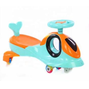 China Ride on high quality plastic toy baby toys swing car importer /kids swing car for children 2-8 year old/original pp kids twist car rolling for sale