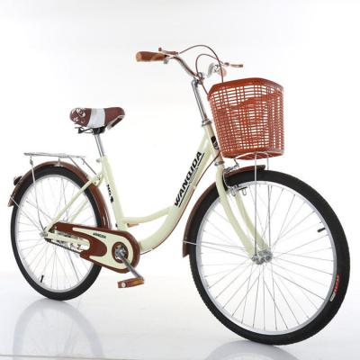 China Hot Sale Good Quality Old Style Street Cheap City Bike 26 Inch Women's City Bicycle for sale