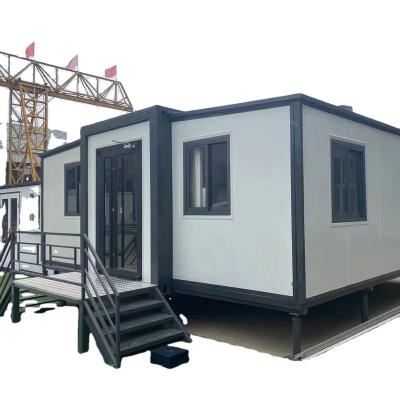 China Modern steel frame fabrication, expandable freestanding bathroom, three bedroom container house for sale