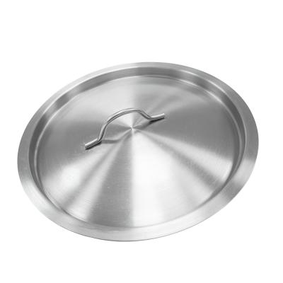 China Sustainable Stainless Steel Lid Customized Logo Kitchen Pot Lid Cover for sale