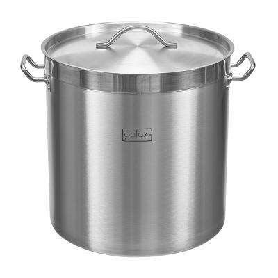 China 550*700 163L heavy duty heavy duty restaurant cookware round pot set stainless steel soup bucket commercial cookware pot cookware for sale