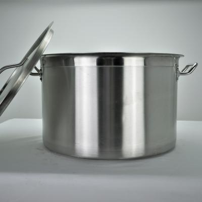 China Viable commercial thickened stainless steel bucket soup bucket with cover induction cooker halogen pot household soup bucket round rice for sale