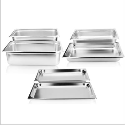 China Stored Rectangular Stainless Steel Butter Dish Butter Tray Commercial Stainless Steel Kitchen Work Bench GN 2/1 for sale