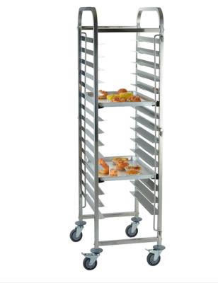 China 201/304 Stainless Steel Hotel Bakery Cooling Tray Rack Stainless Steel Trolley Cart for Hotel Service for sale