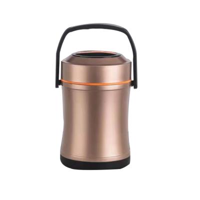 China PORTABLE high quality multi layer food grade keep warm keep cold SS304 stainless steel food jar insulated lunch nox with handle for sale