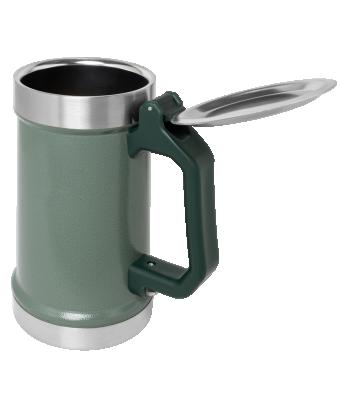 China Viable BEER CAMPSITE STAINLESS STEEL 24OZ BEER ATTACKS BOTTLE OPENER BEER STONEWARE MUG for sale